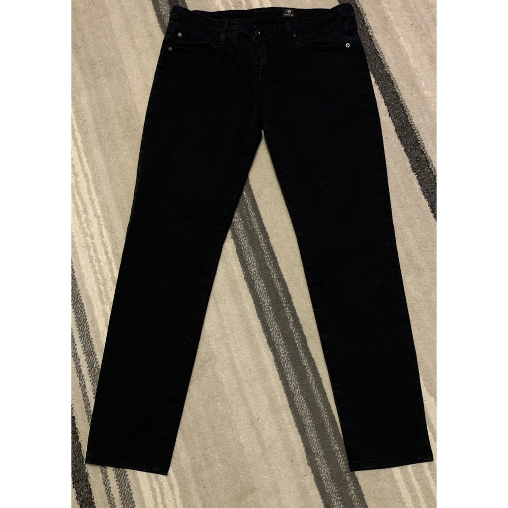 AG Adriano‎ Goldschmied Jeans Womens 30R Black Low-Rise Cigarette Pants